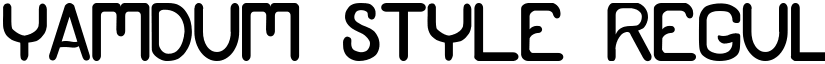 Yamdum style font download