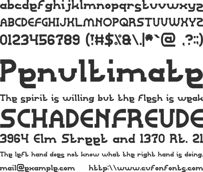 Right POWER font preview