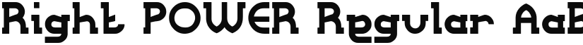 Right POWER font download
