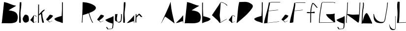 Blocked Regular font
