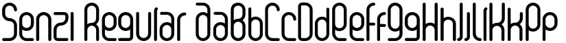 Senzi Regular font