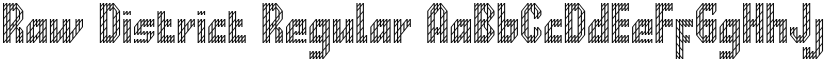 Raw District font download