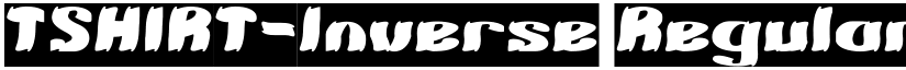 TSHIRT-Inverse Regular font