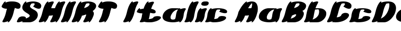 TSHIRT Italic font
