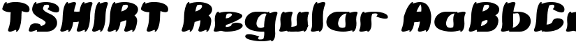 TSHIRT Regular font