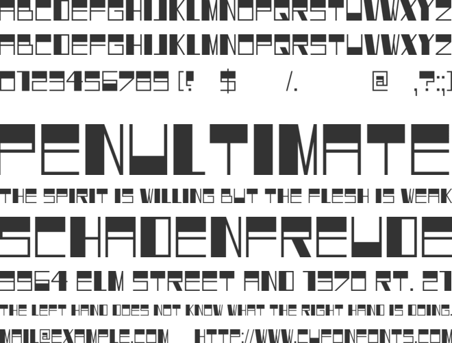 DK Dortmunder Ecke font preview