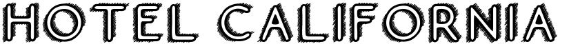 Hotel California Regular font