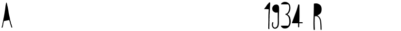 Avantgardiste 1934 Regular font