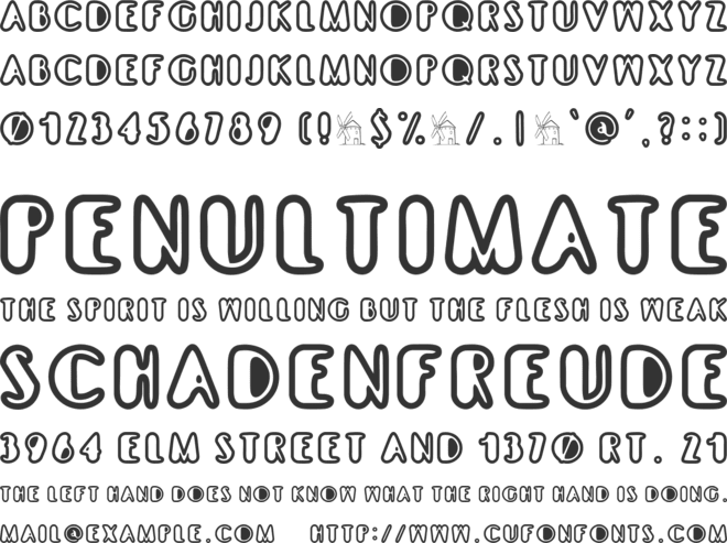 Torremolinos font preview