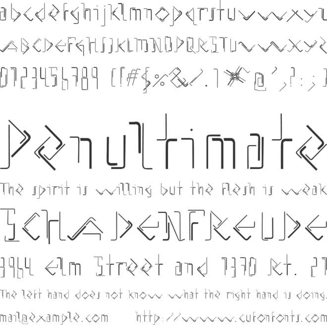 Allen Keys_beta font preview