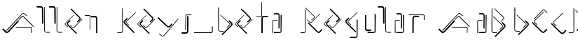 Allen Keys_beta Regular font