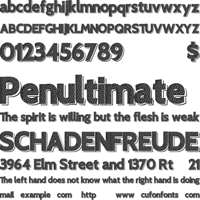 XeroTypique font preview