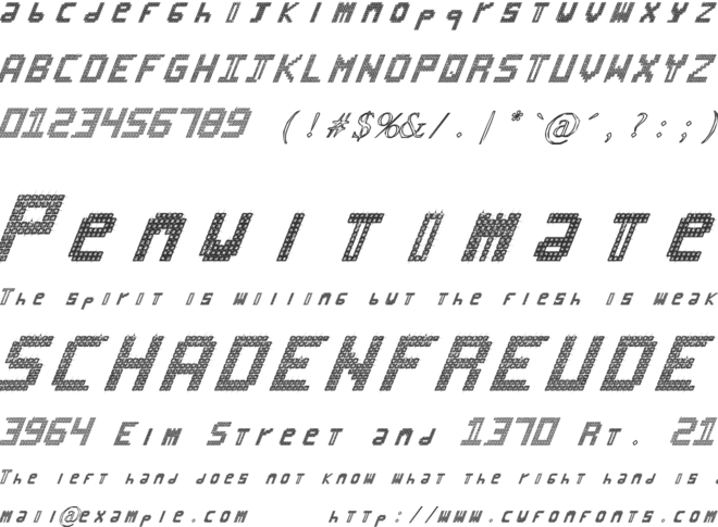 Mosaic Stone font preview