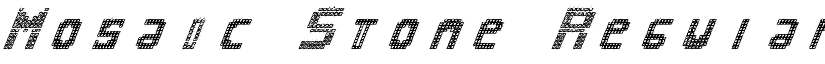 Mosaic Stone Regular font