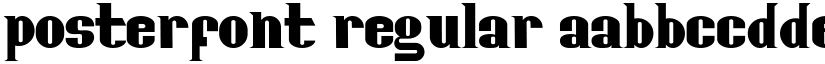 Posterfont Regular font