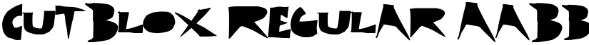 CutBlox Regular font