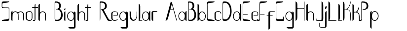 Smoth Bight Regular font