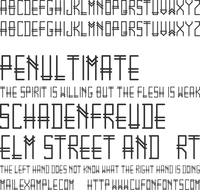GRAMTICA font preview