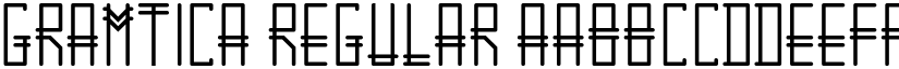 GRAMTICA Regular font