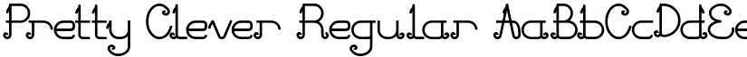 Pretty Clever Regular font