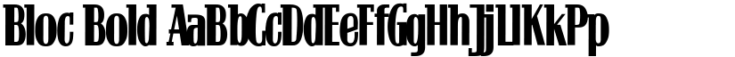 Bloc Bold font