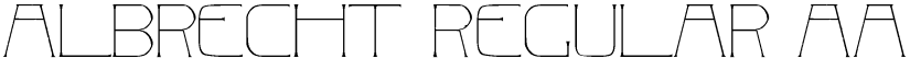 Albrecht Regular font
