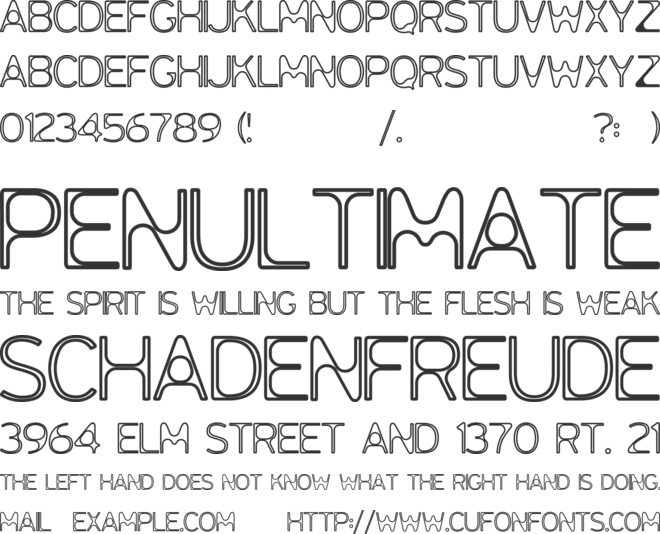 mia font preview