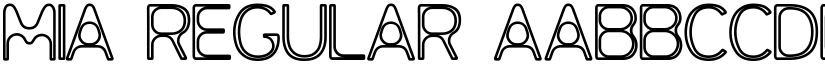 mia Regular font