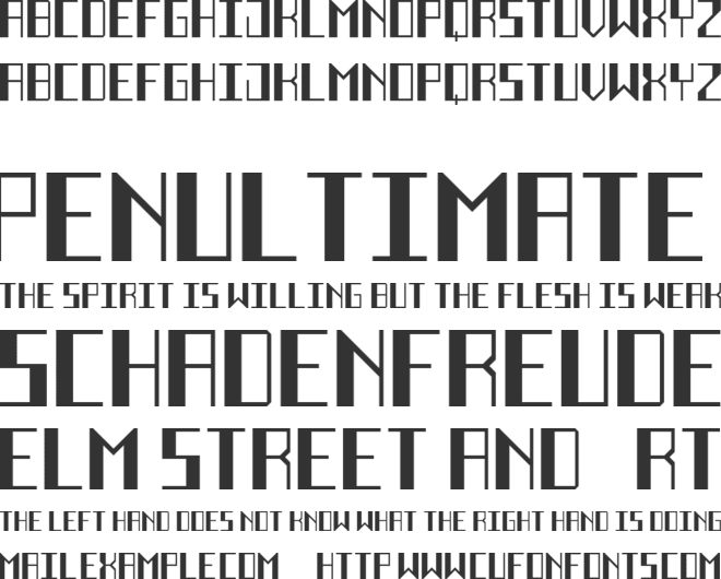 Deco Future Black font preview