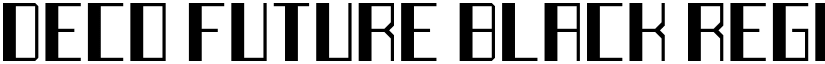 Deco Future Black Regular font