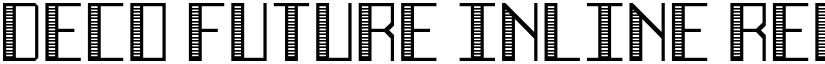 Deco Future Inline Regular font