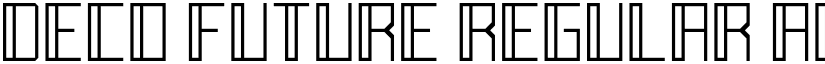 Deco Future Regular font