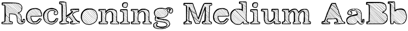 Reckoning Medium font