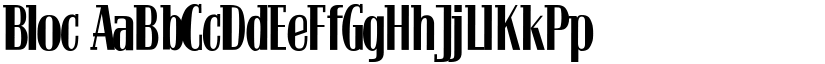 Bloc font
