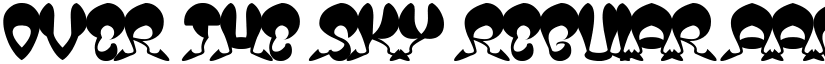 OVER THE SKY Regular font