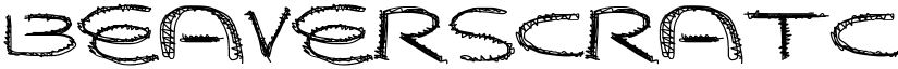 BeaverScratches Regular font