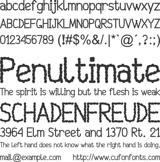 Mayuragifkas font preview