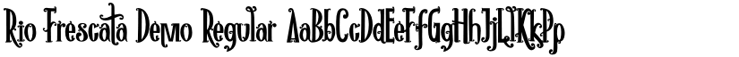 Rio Frescata Demo Regular font