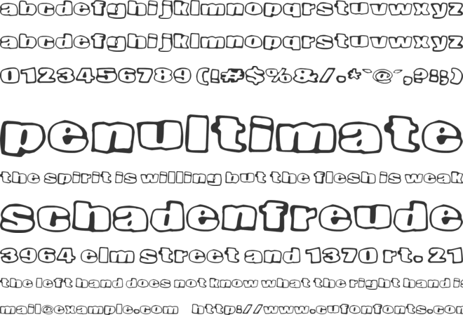 Nopee Torstai font preview