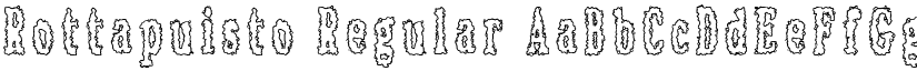 Rottapuisto Regular font