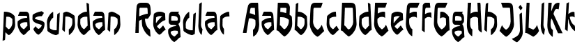 pasundan Regular font