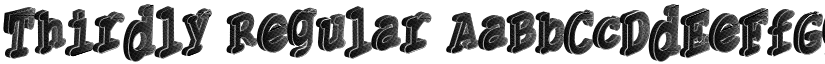 Thirdly Regular font