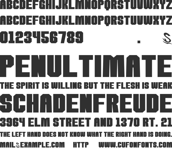 kamone 8__G font preview