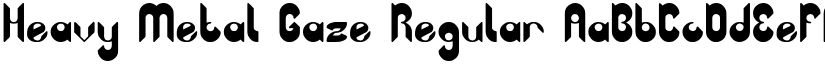 Heavy Metal Gaze Regular font