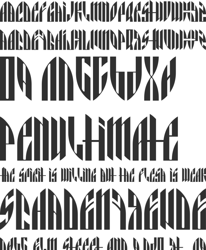 AngryOrange font preview