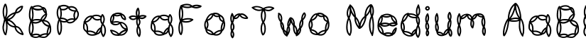 KBPastaForTwo Medium font