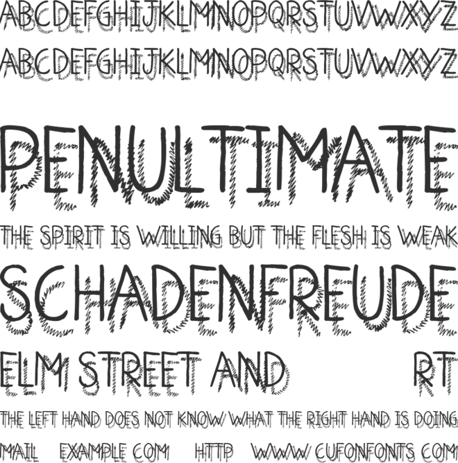 Shadow Jumper font preview