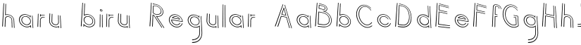 haru biru Regular font