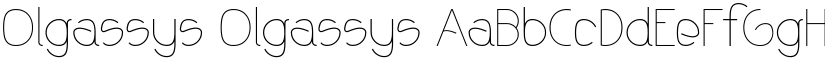 Olgassys Olgassys font