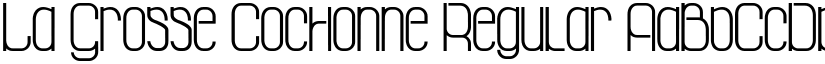 La Grosse Cochonne Regular font